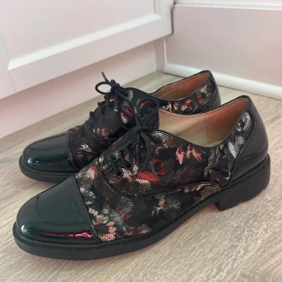 johnston and murphy floral oxford ginny shoes - Picture 3 of 6